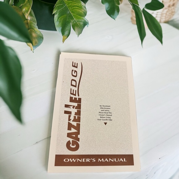 GazelleEdge Owner’s Manual, DVD, and Exercise & Nutrition Guide - Brand New! - Picture 3 of 8